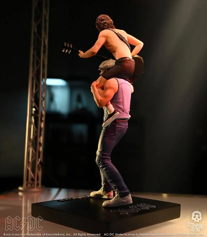 AC/DC Rock Iconz Statue 1/9 Angus &amp; Brian 27 cm product photo