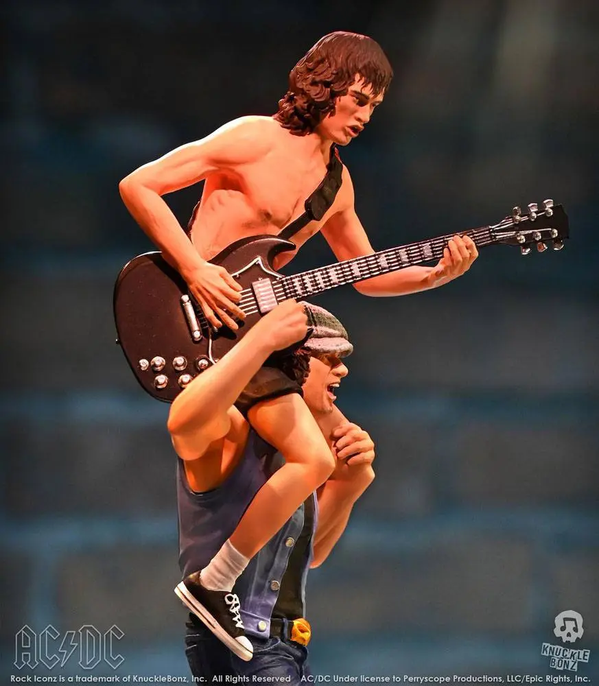 AC/DC Rock Iconz Statue 1/9 Angus &amp; Brian 27 cm product photo