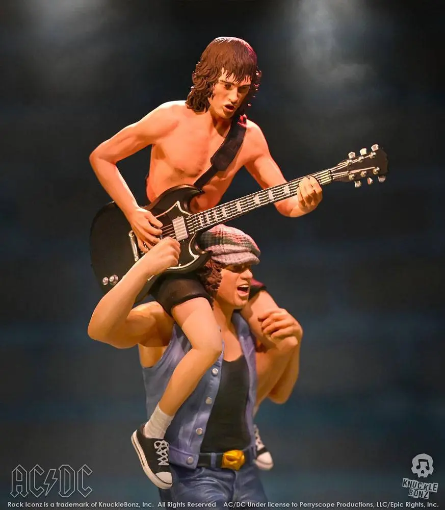 AC/DC Rock Iconz Statue 1/9 Angus &amp; Brian 27 cm product photo