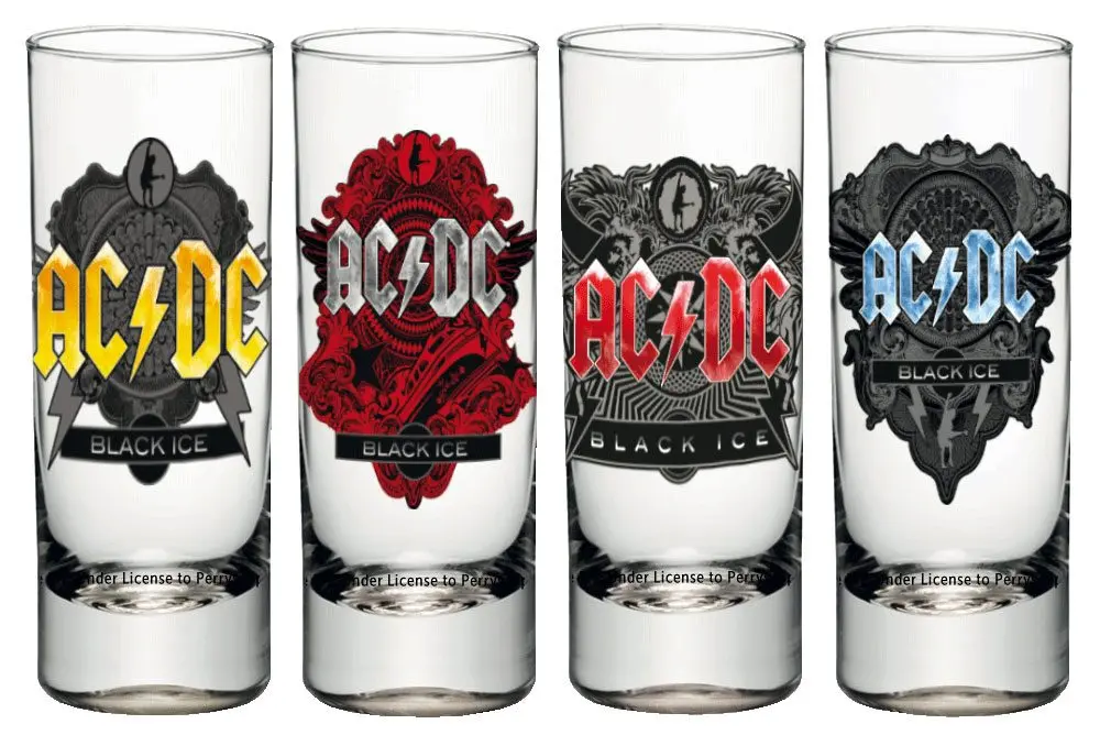 AC/DC Shotglass 4-Pack Black Ice termékfotó