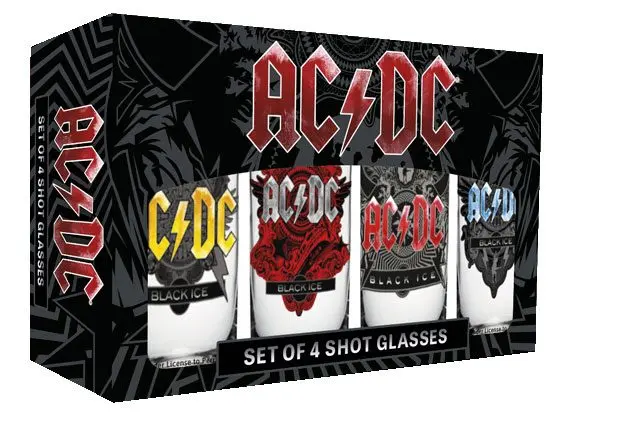 AC/DC Shotglass 4-Pack Black Ice termékfotó