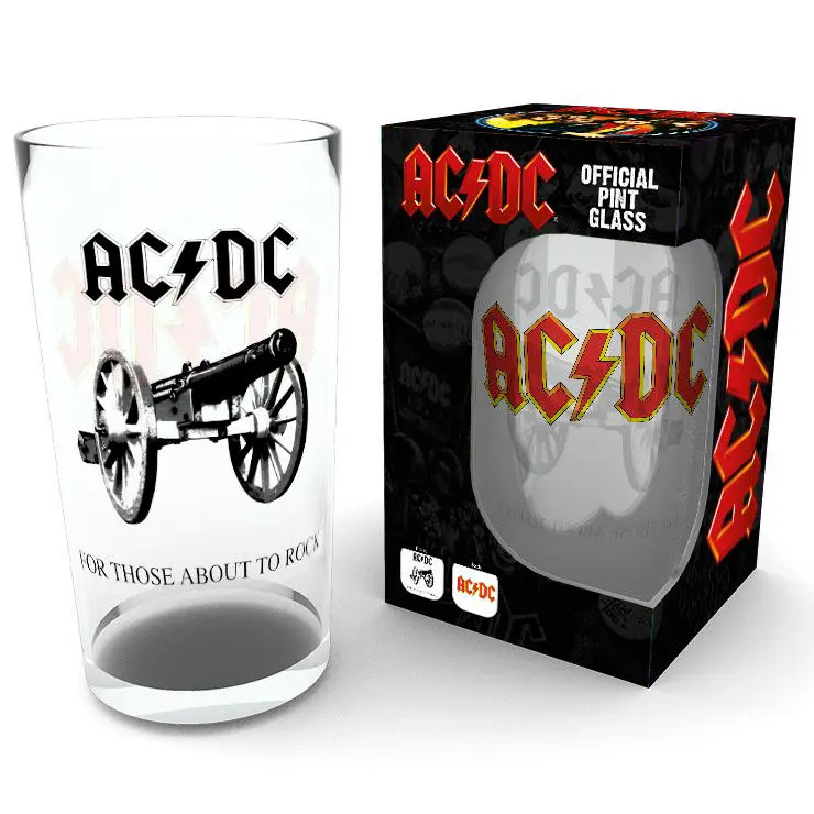 ACDC Rock pint glass product photo