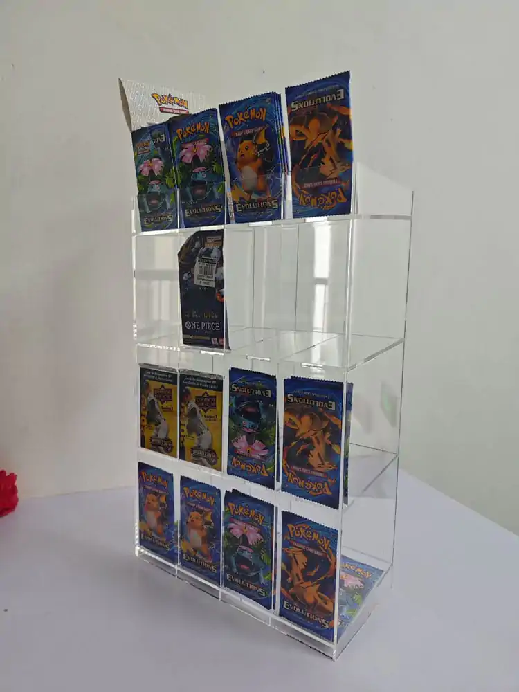 Acryl Counter Display for Trading Card Booster Packs product photo