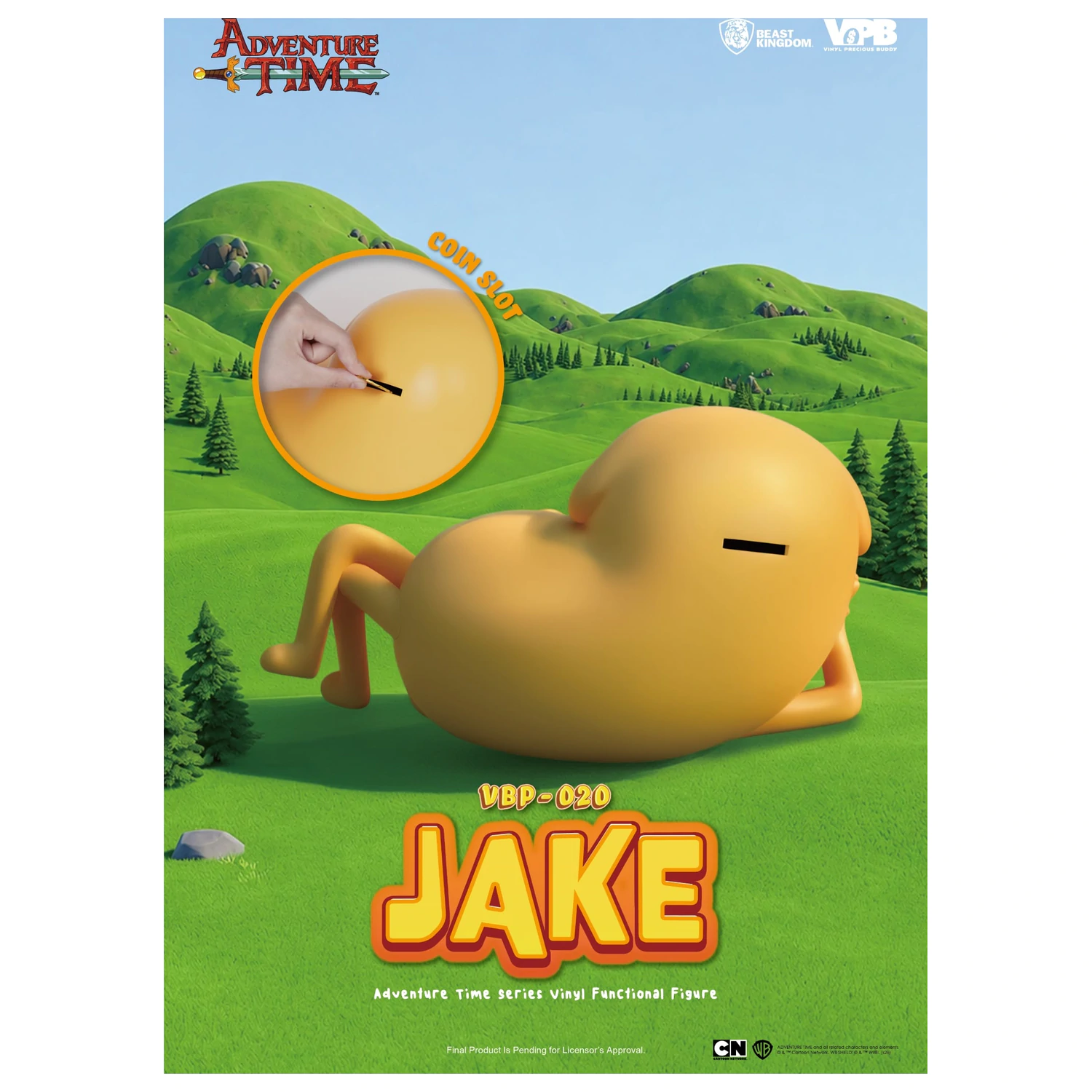 Adventure Time Jake Piggy Bank 21cm product photo
