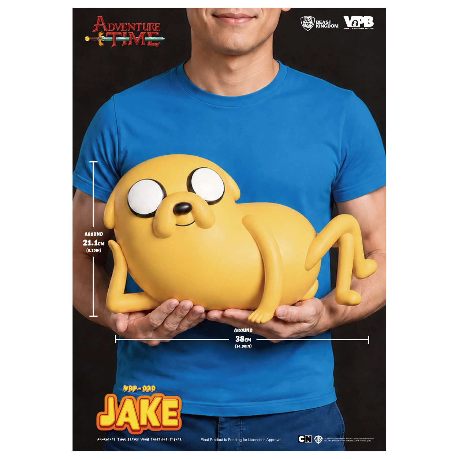 Adventure Time Jake Piggy Bank 21cm product photo