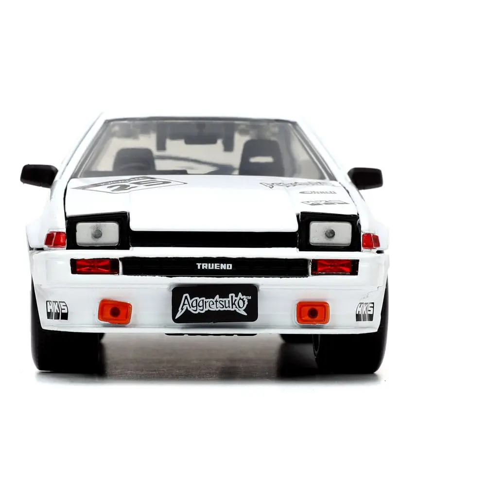 Aggretsuko Hollywood Rides Diecast Model 1/24 1986 Toyota Trueno with Aggretsuko Figur product photo