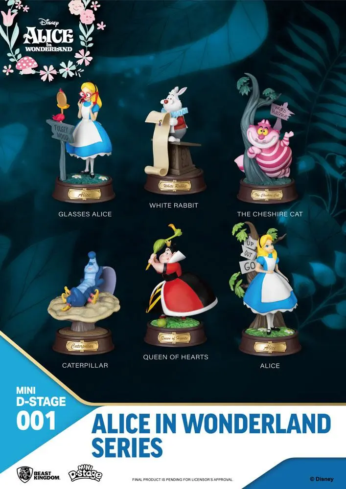 Alice in Wonderland Mini Diorama Stage Statues 6-pack 10 cm product photo