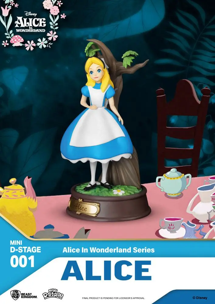 Alice in Wonderland Mini Diorama Stage PVC Statue Alice 10 cm termékfotó