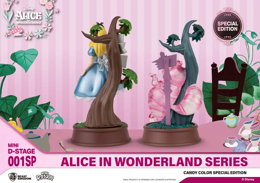 Alice in Wonderland Mini Diorama Stage Statues 2-pack Candy Color Special Edition 10 cm termékfotó