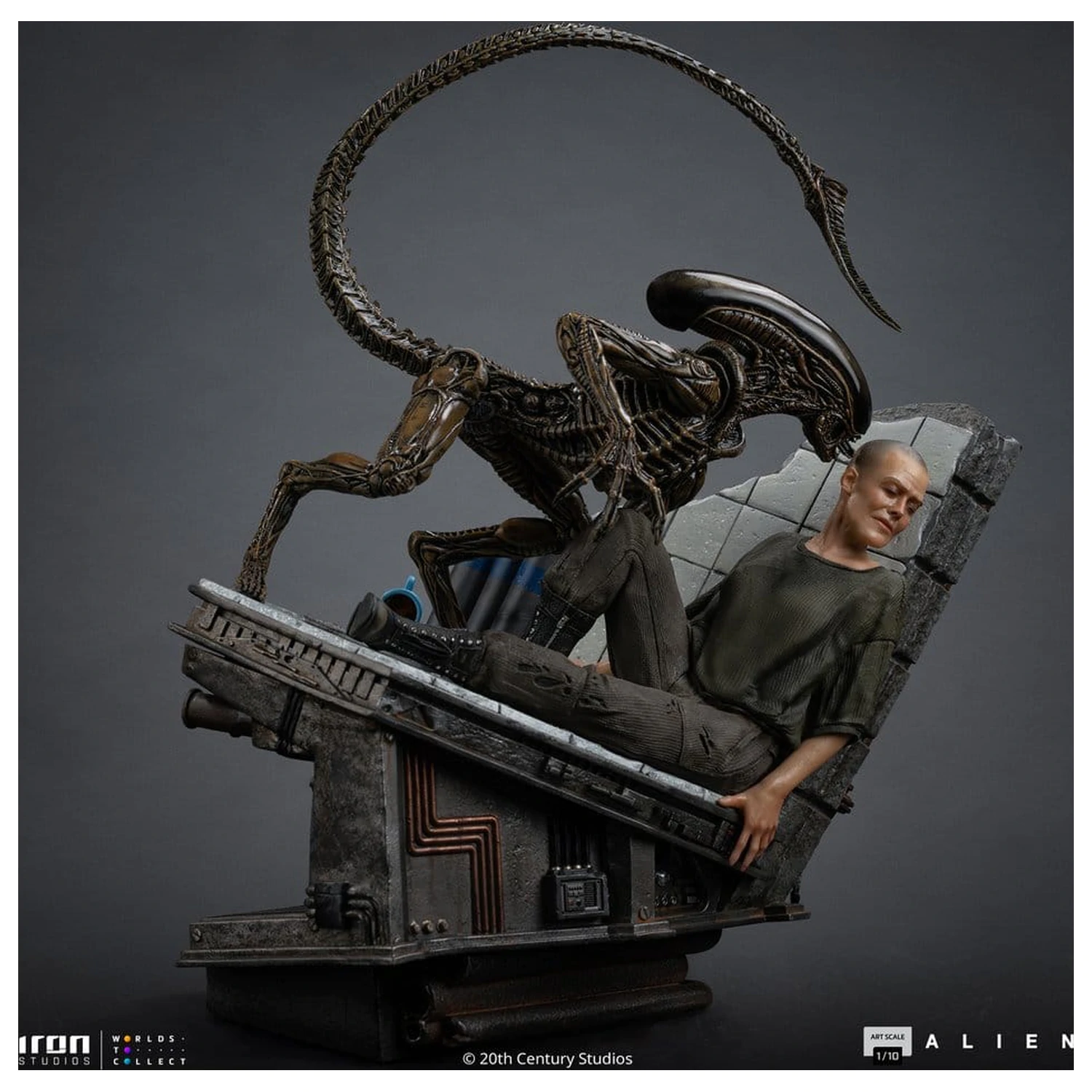 Alien 3 Art Scale Statue 1/10 Ellen Ripley and Dog Alien 23 cm product photo