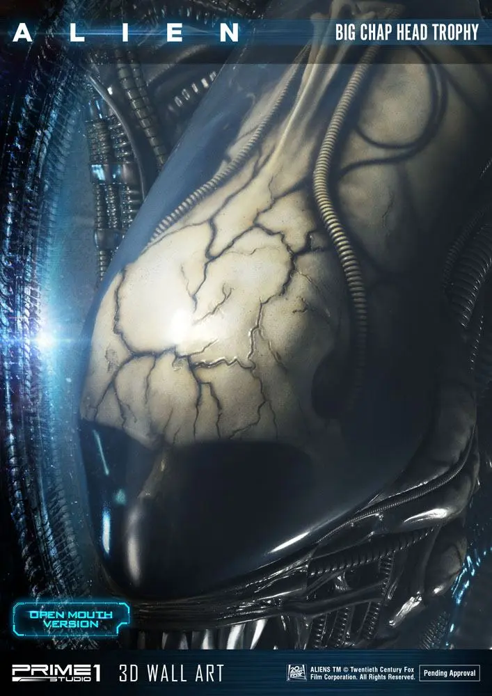 Alien 3D Wall Art Warrior Alien Head Trophy Open Mouth Version 58 cm product photo