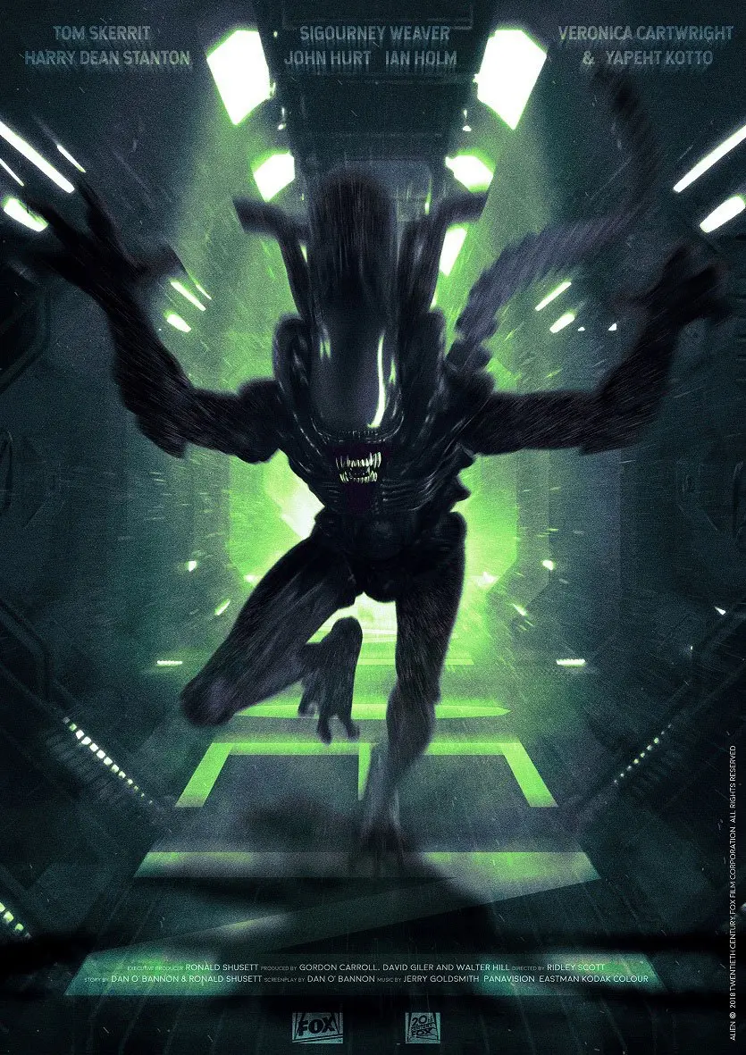 Alien Art Print Attack 42 x 30 cm product photo