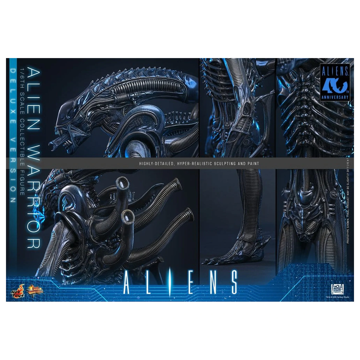 Alien Movie Masterpiece Action Figure 1/6 Alien Warrior (Deluxe Version) 39 cm product photo