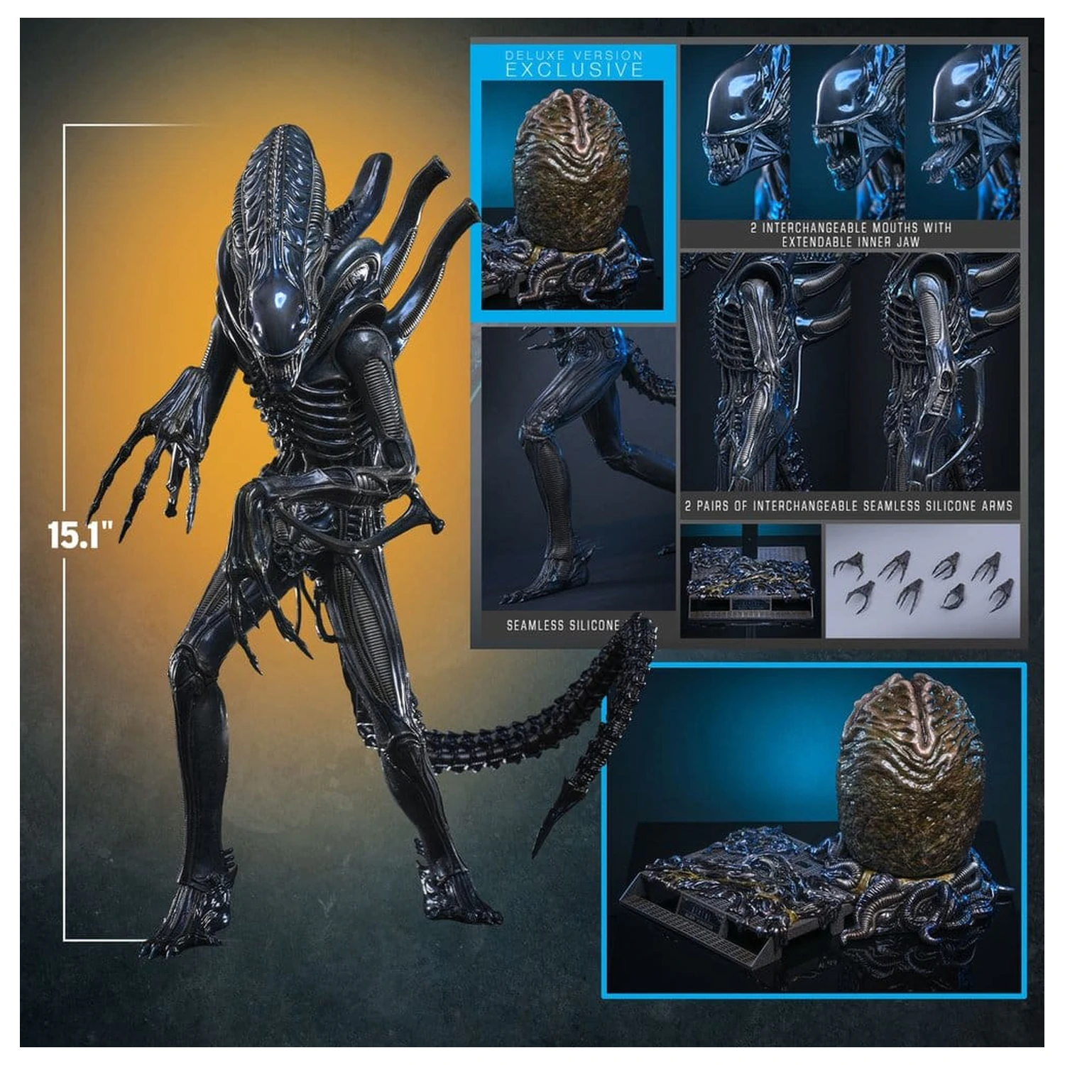 Alien Movie Masterpiece Action Figure 1/6 Alien Warrior (Deluxe Version) 39 cm product photo