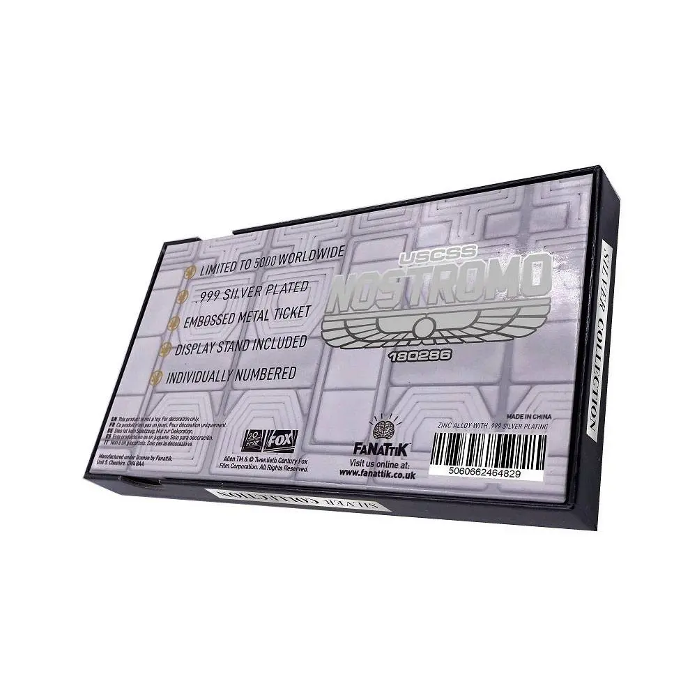 Alien Replica Nostromo Ticket Limited Edition (silver plated) product photo