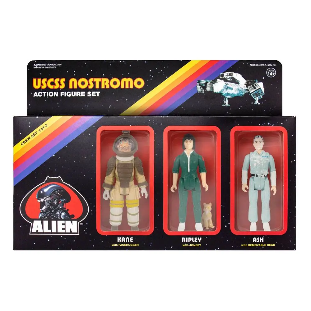 Alien ReAction Action Figure 3-Pack Pack A 10 cm product photo