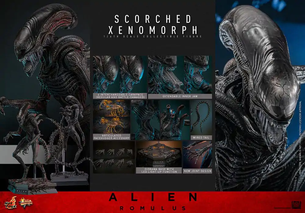 Alien: Romulus Movie Masterpiece Action Figure 1/6 Scorched Xenomorph 44 cm termékfotó