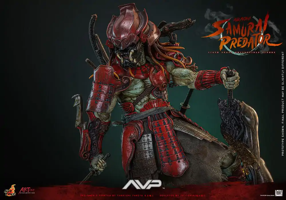 Alien vs. Predator Artist Collection Action Figure 1/6 Akaoni Samurai Predator 35 cm termékfotó