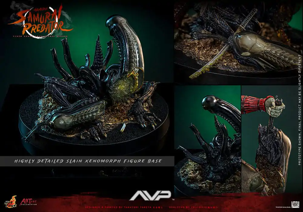 Alien vs. Predator Artist Collection Action Figure 1/6 Akaoni Samurai Predator 35 cm termékfotó