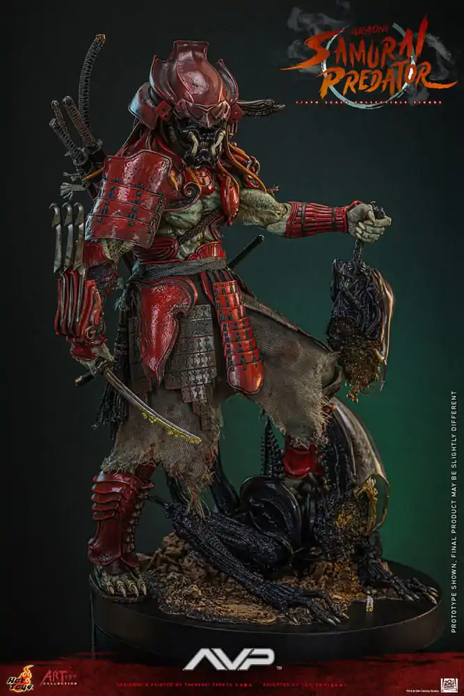 Alien vs. Predator Artist Collection Action Figure 1/6 Akaoni Samurai Predator 35 cm termékfotó