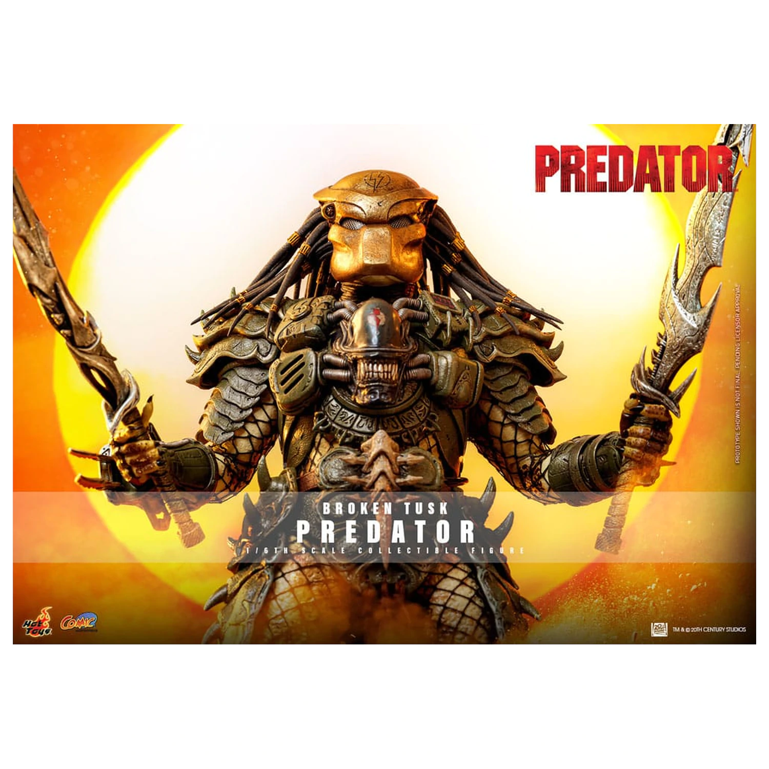 Alien vs. Predator Comic Masterpiece Action Figure 1/6 Broken Tusk Predator 35 cm product photo