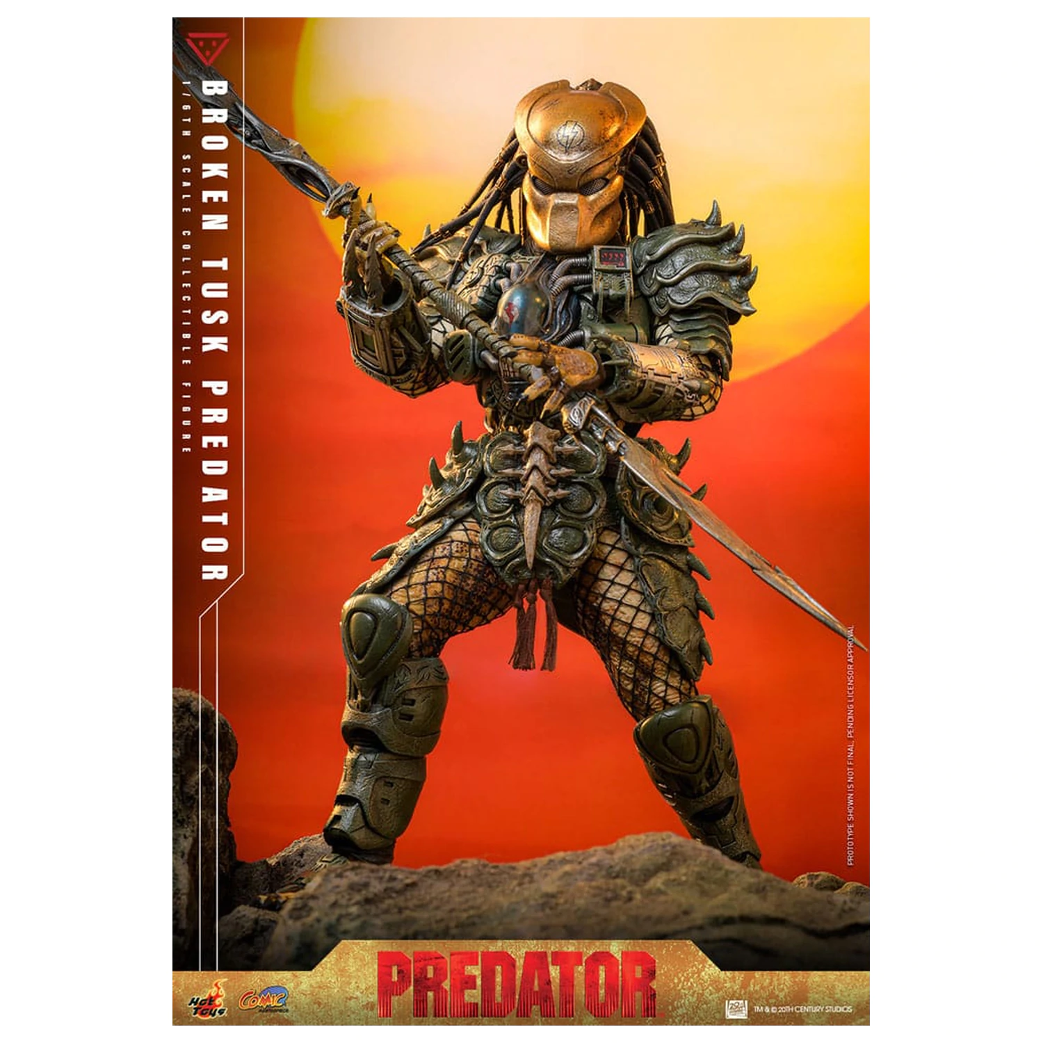 Alien vs. Predator Comic Masterpiece Action Figure 1/6 Broken Tusk Predator 35 cm product photo