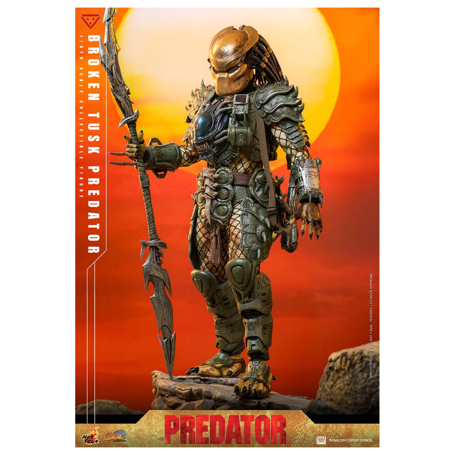 Alien vs. Predator Comic Masterpiece Action Figure 1/6 Broken Tusk Predator 35 cm product photo
