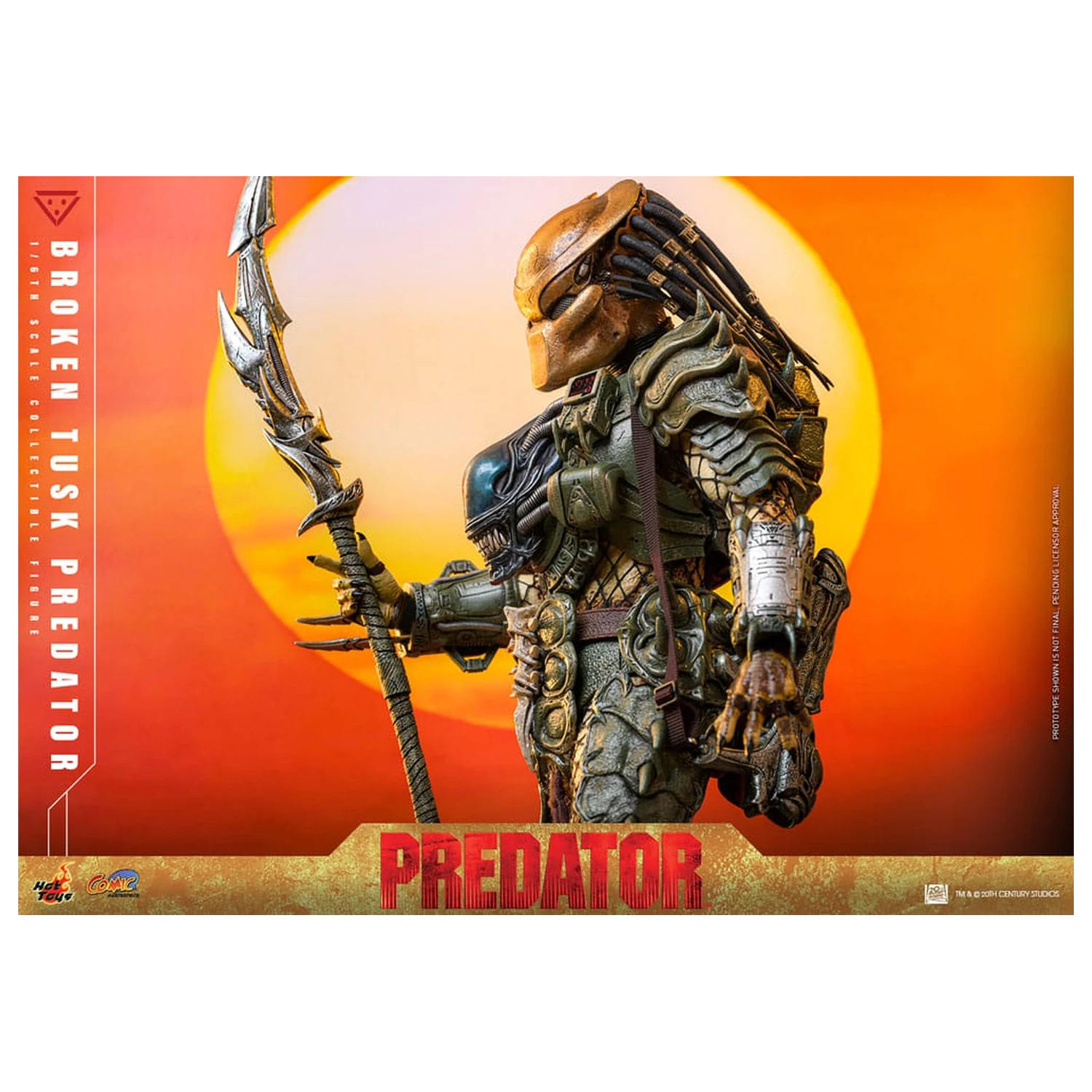 Alien vs. Predator Comic Masterpiece Action Figure 1/6 Broken Tusk Predator 35 cm product photo
