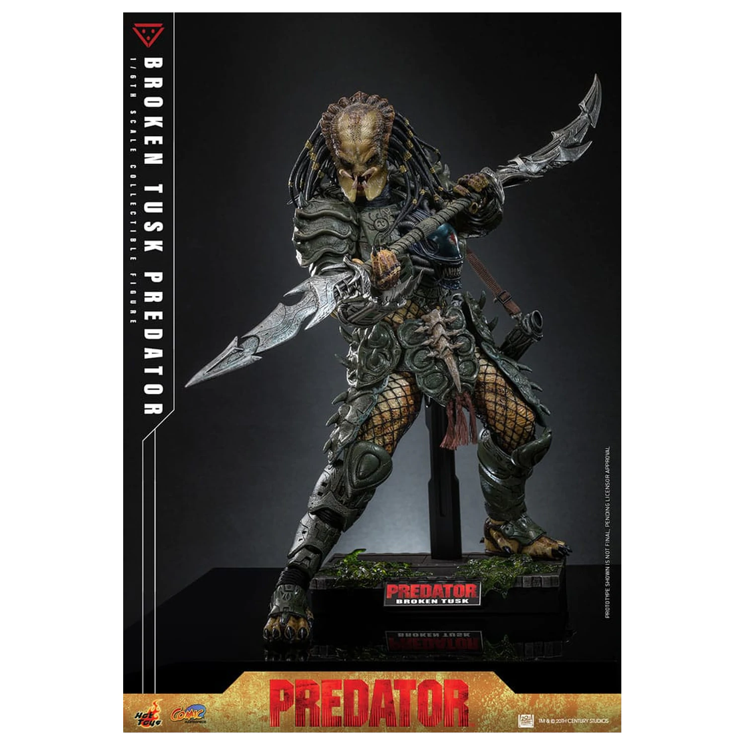 Alien vs. Predator Comic Masterpiece Action Figure 1/6 Broken Tusk Predator 35 cm product photo