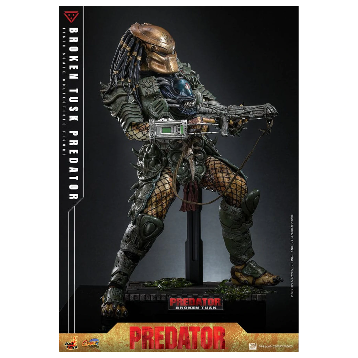 Alien vs. Predator Comic Masterpiece Action Figure 1/6 Broken Tusk Predator 35 cm product photo