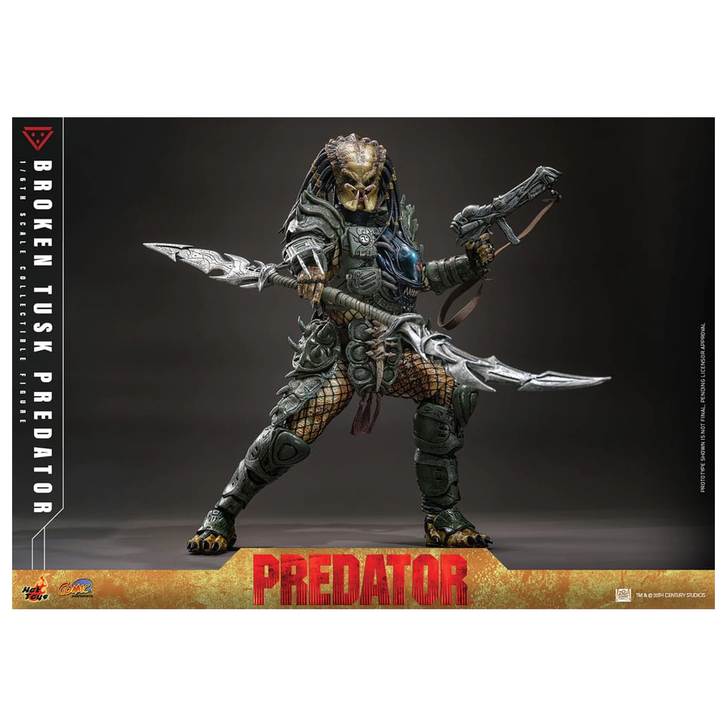 Alien vs. Predator Comic Masterpiece Action Figure 1/6 Broken Tusk Predator 35 cm product photo