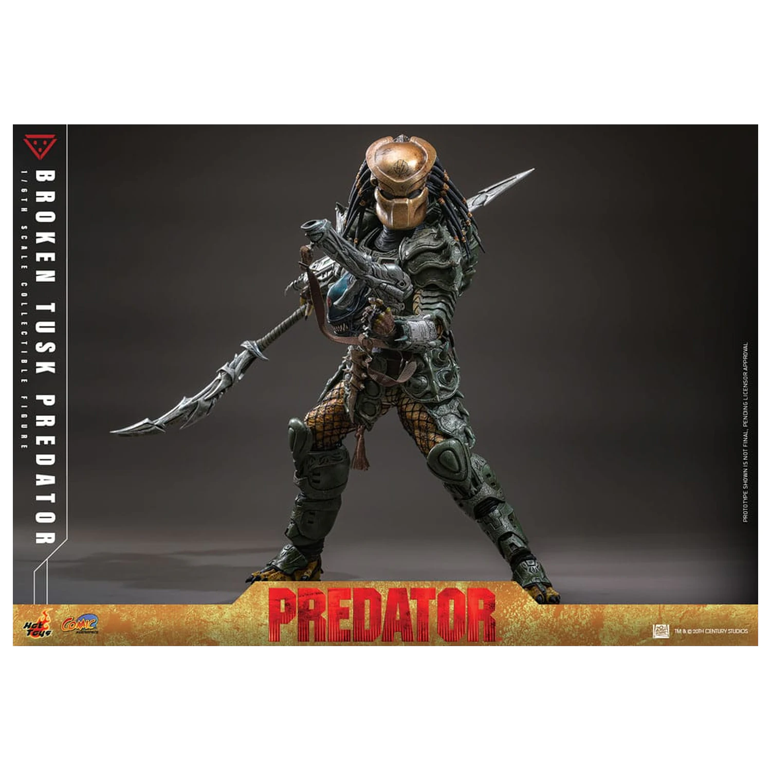 Alien vs. Predator Comic Masterpiece Action Figure 1/6 Broken Tusk Predator 35 cm product photo