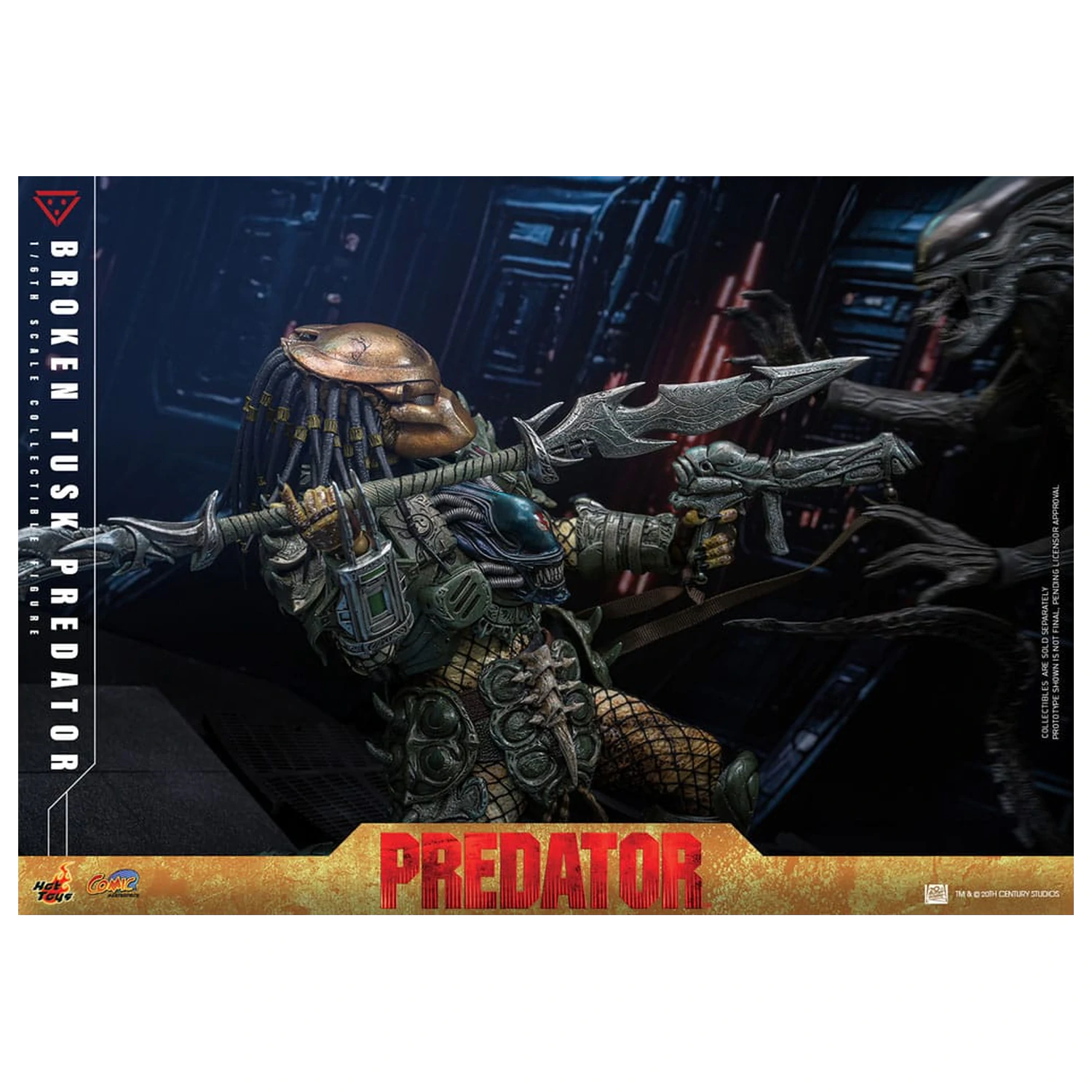 Alien vs. Predator Comic Masterpiece Action Figure 1/6 Broken Tusk Predator 35 cm product photo