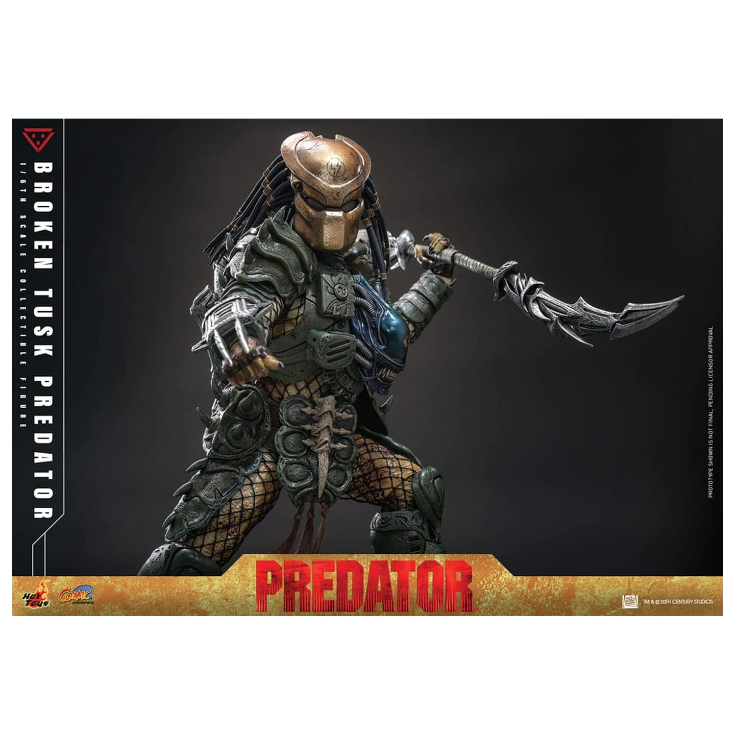 Alien vs. Predator Comic Masterpiece Action Figure 1/6 Broken Tusk Predator 35 cm product photo