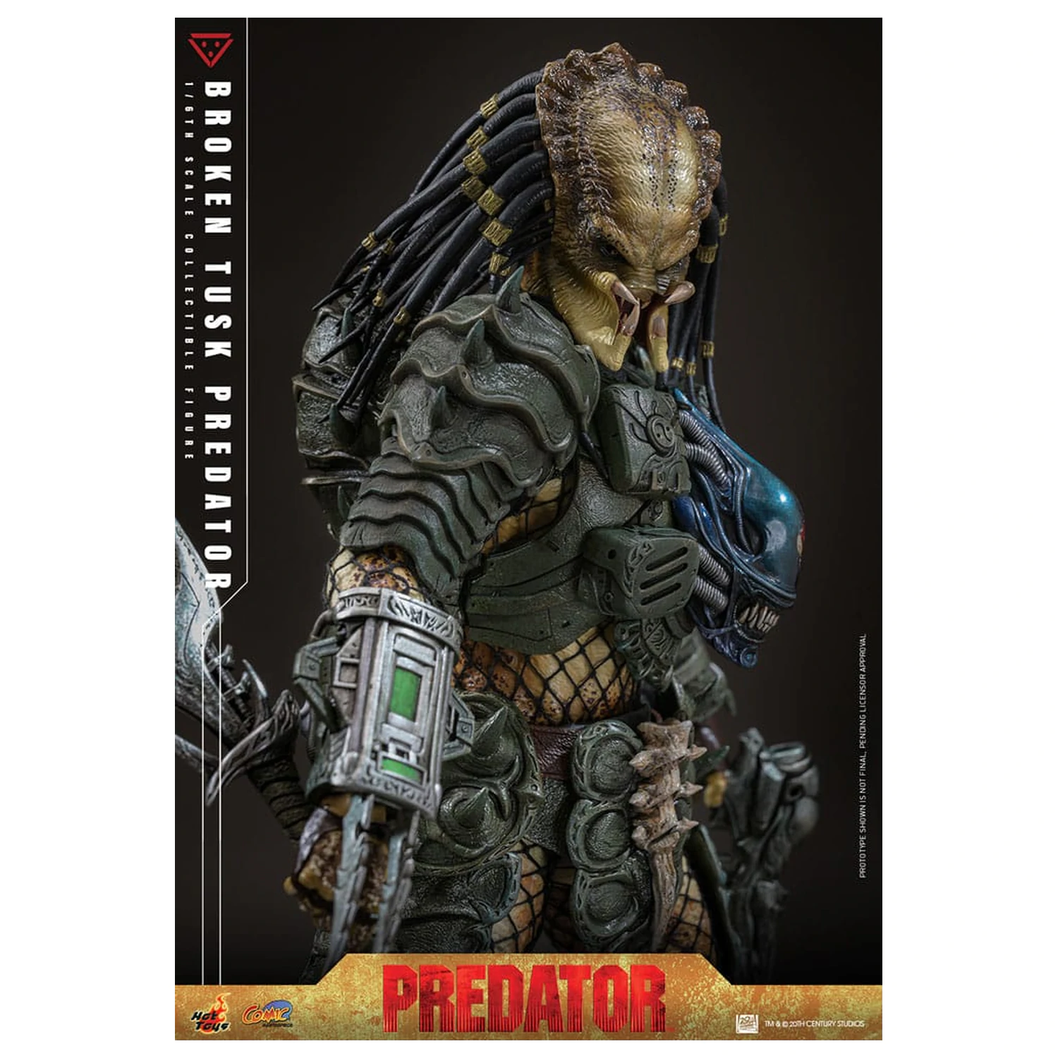 Alien vs. Predator Comic Masterpiece Action Figure 1/6 Broken Tusk Predator 35 cm product photo