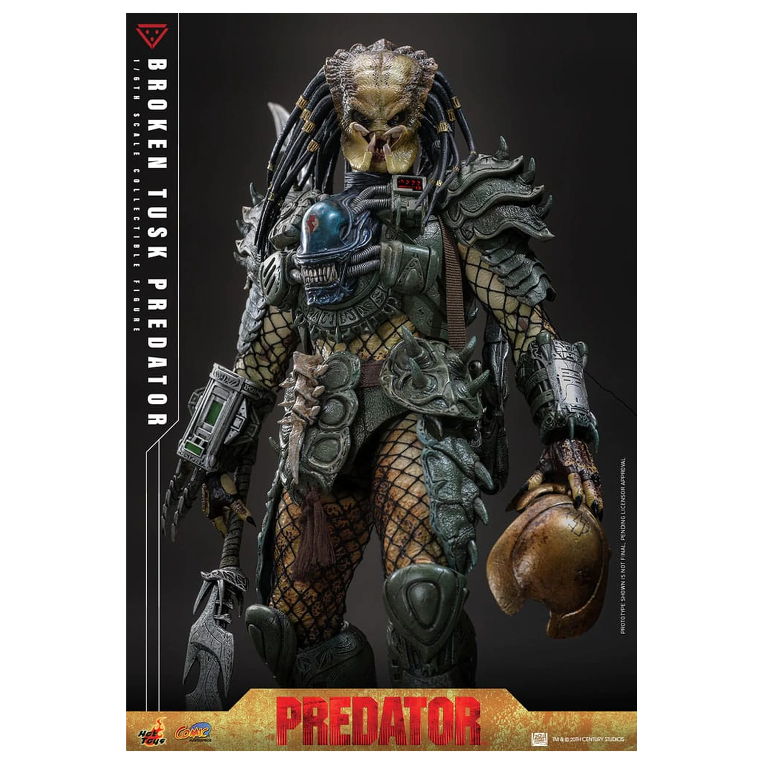 Alien vs. Predator Comic Masterpiece Action Figure 1/6 Broken Tusk Predator 35 cm product photo