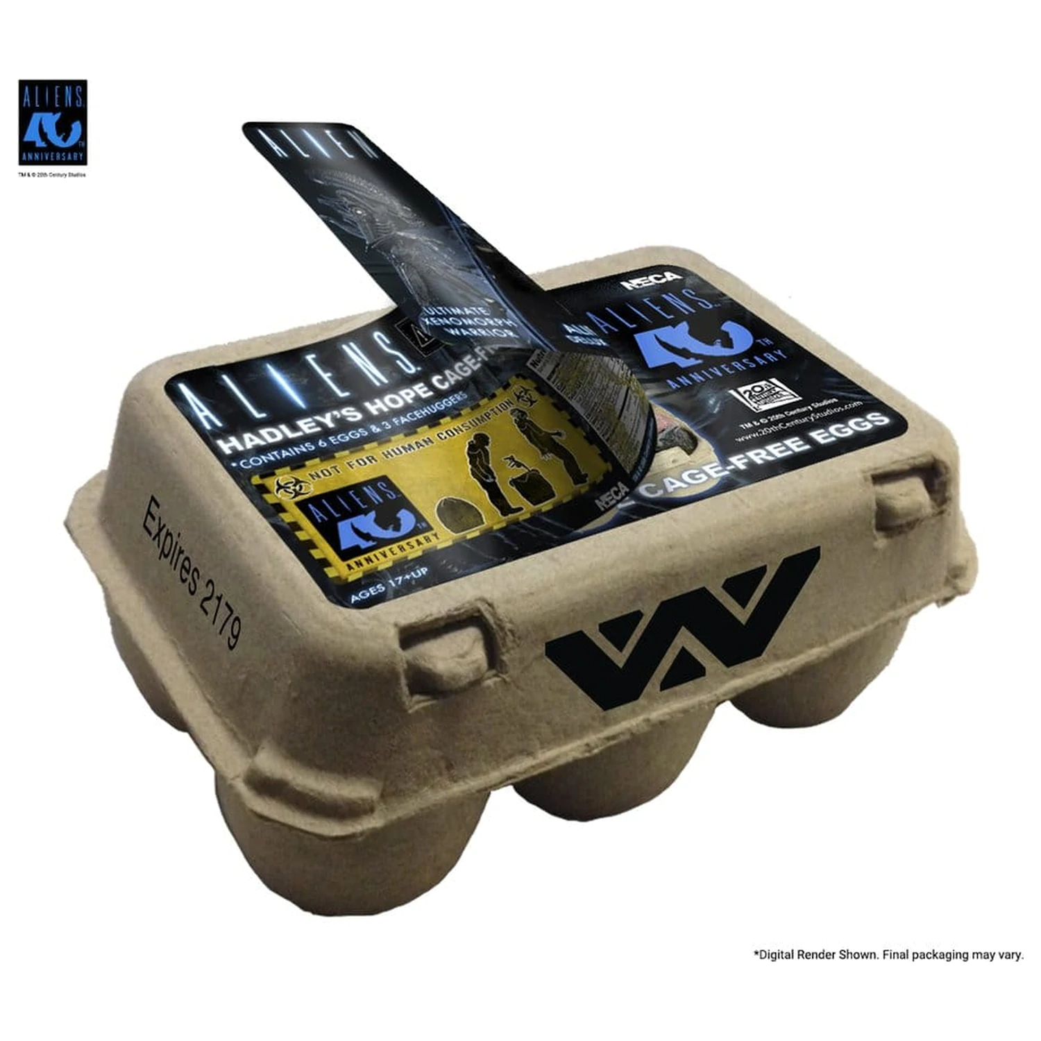 Aliens 6-Pack Accessory Pack Carton of Alien Eggs (40th Anniversary) product photo