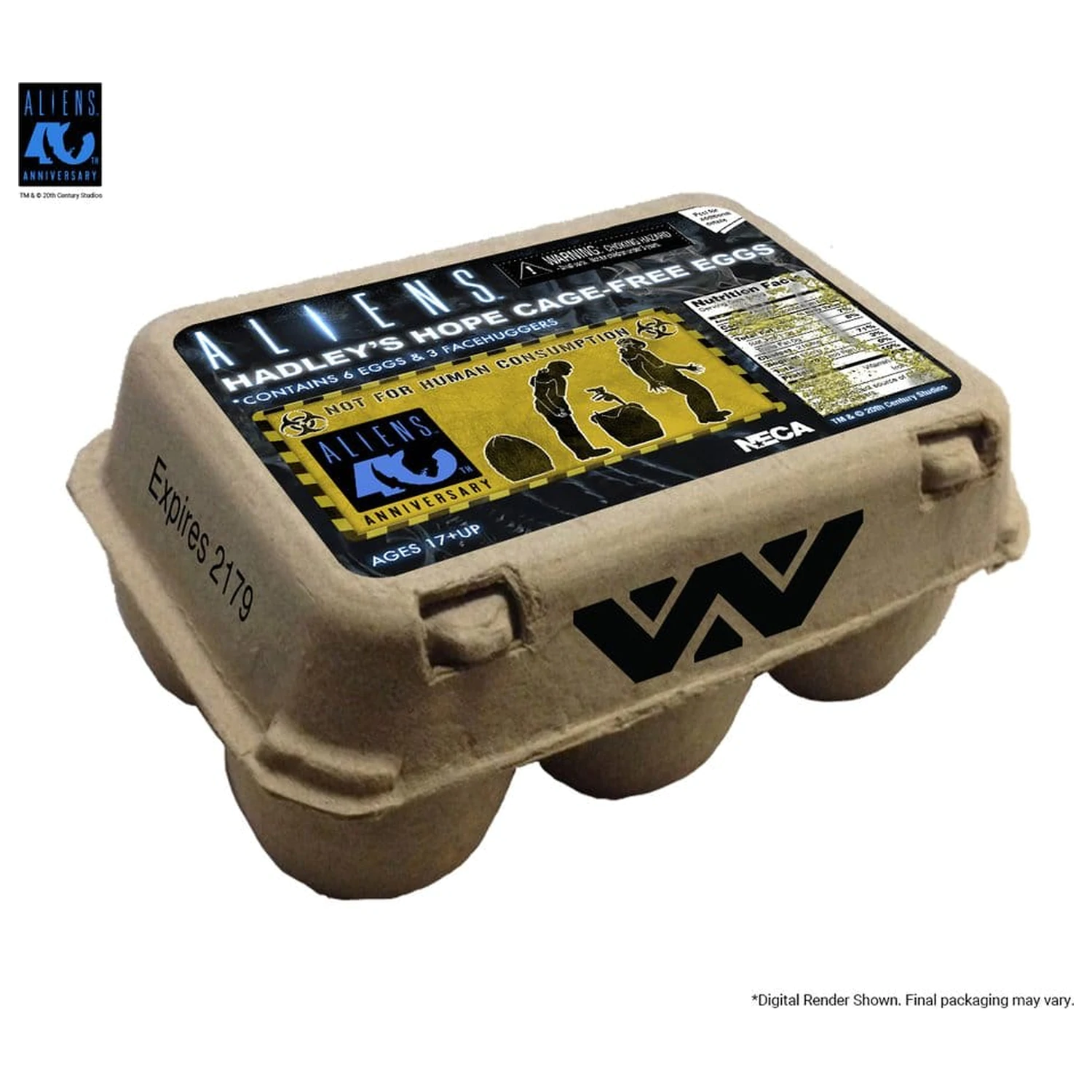 Aliens 6-Pack Accessory Pack Carton of Alien Eggs (40th Anniversary) product photo