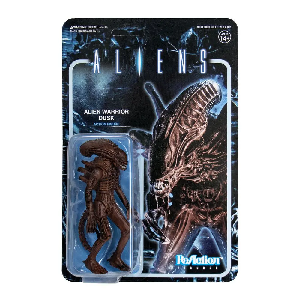 Aliens ReAction Action Figure Wave 1 Alien Warrior Dusk Brown 10 cm product photo