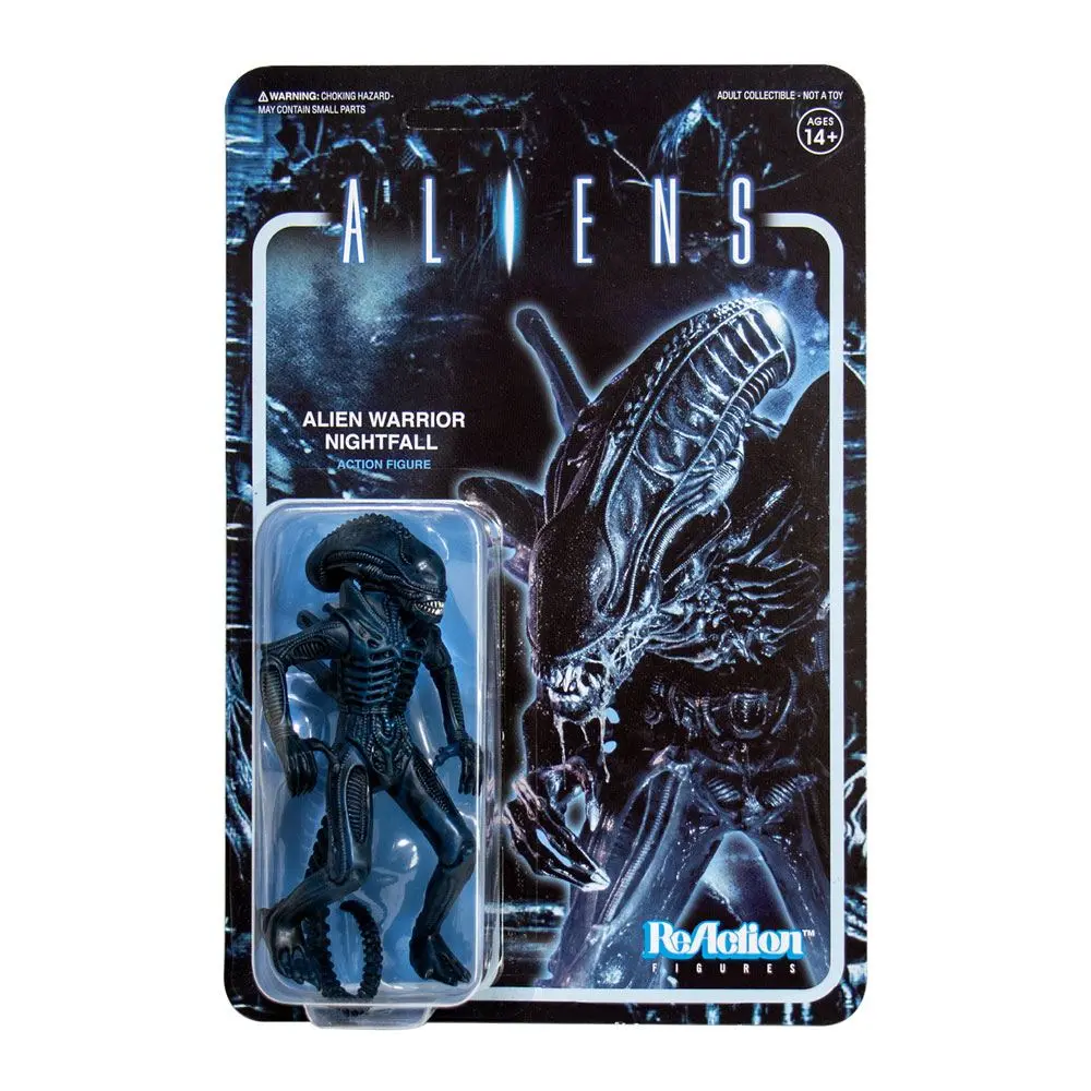 Aliens ReAction Action Figure Wave 1 Alien Warrior Nightfall Blue 10 cm product photo