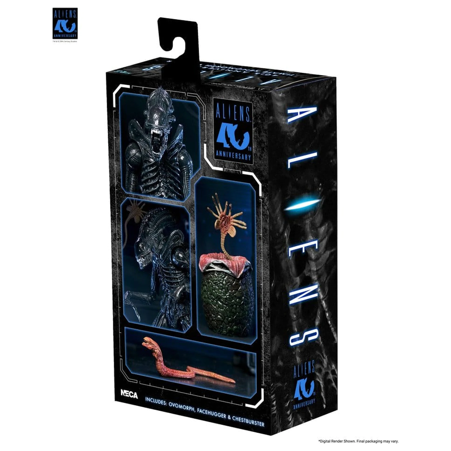 Aliens Ultimate Action Figure Warrior (1986) Xenomorph Black (40th Anniversary) 23 cm product photo