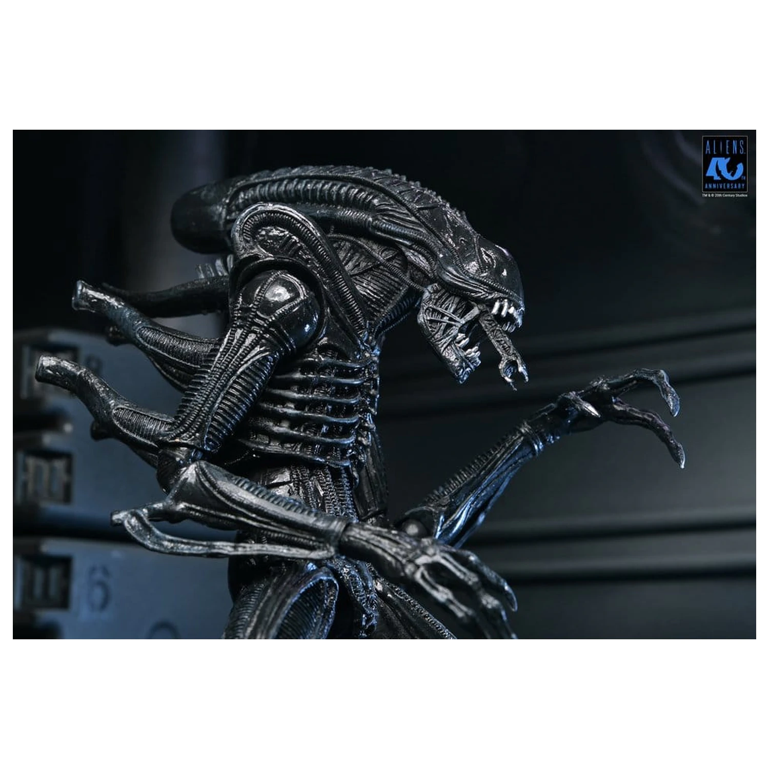Aliens Ultimate Action Figure Warrior (1986) Xenomorph Black (40th Anniversary) 23 cm product photo