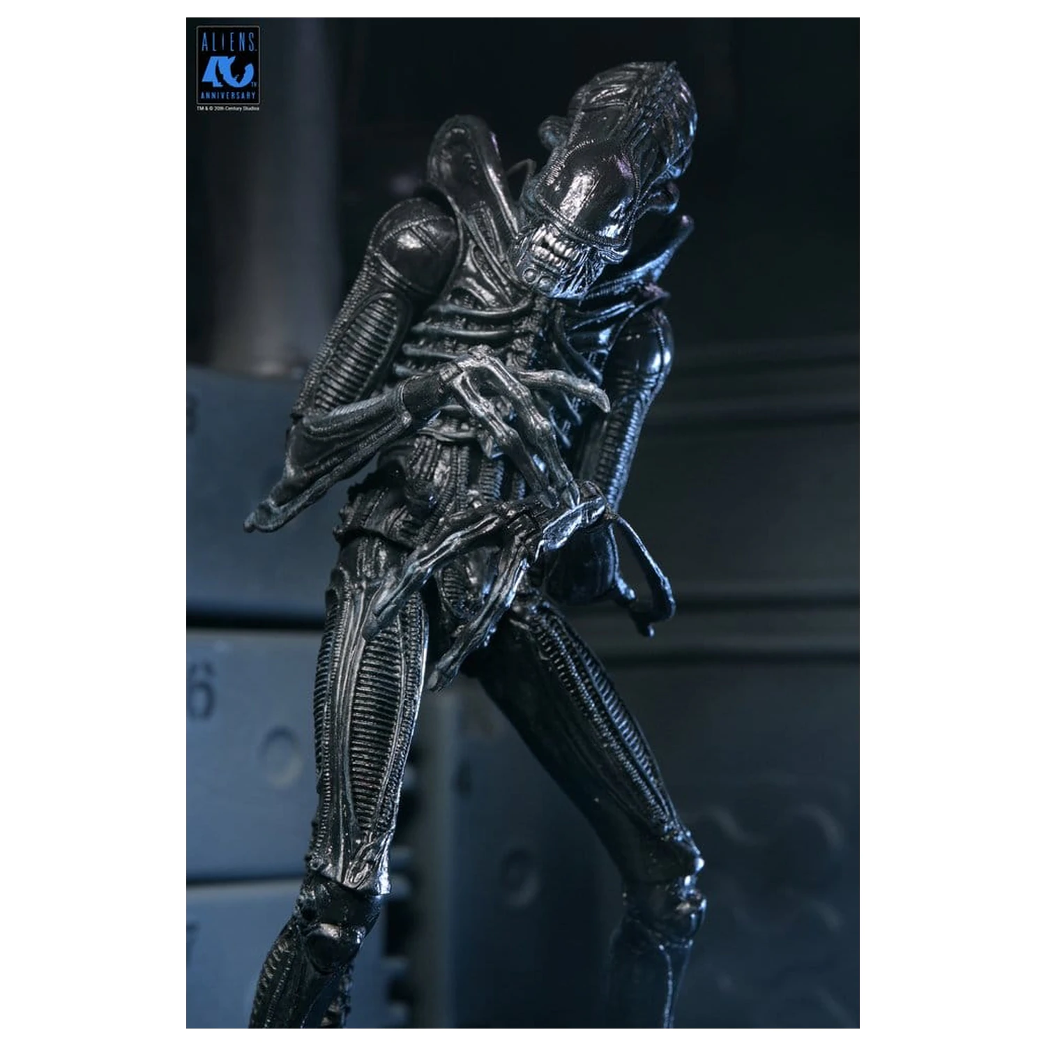 Aliens Ultimate Action Figure Warrior (1986) Xenomorph Black (40th Anniversary) 23 cm product photo