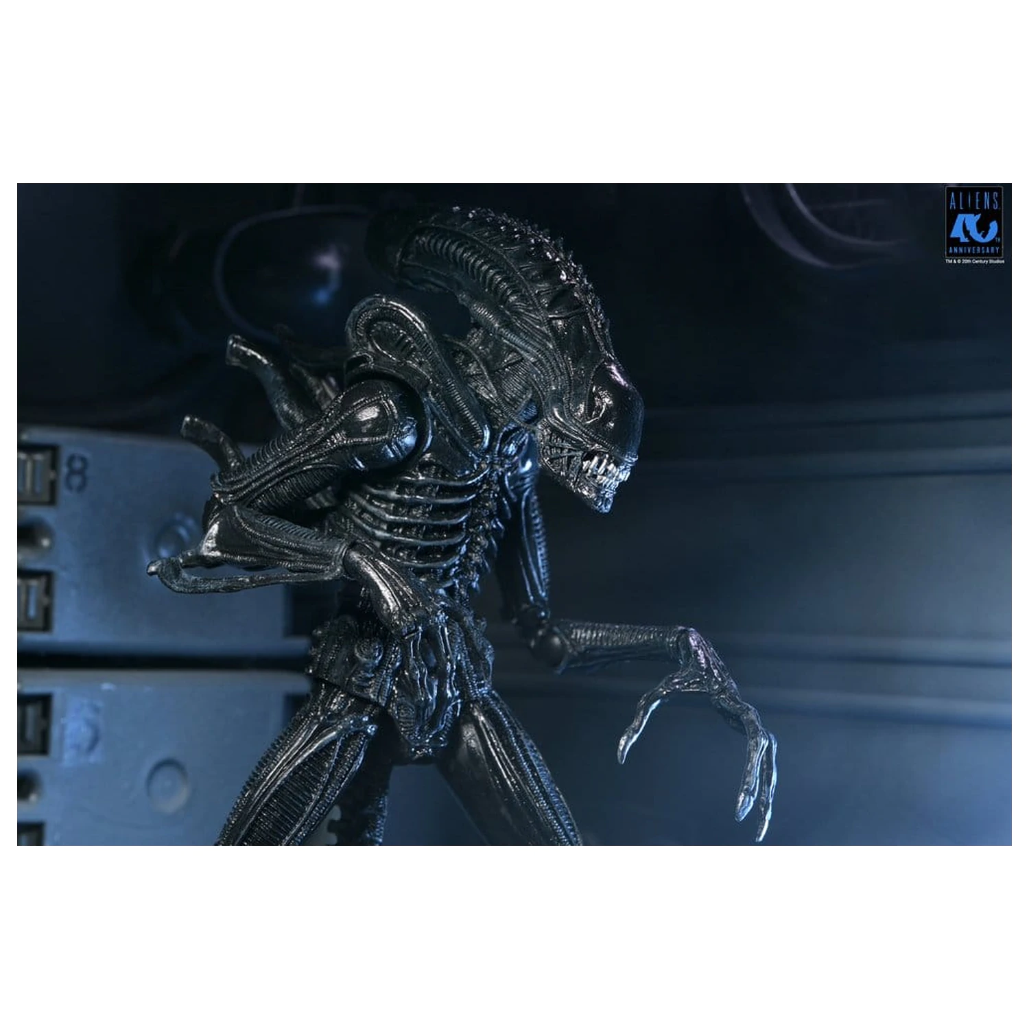 Aliens Ultimate Action Figure Warrior (1986) Xenomorph Black (40th Anniversary) 23 cm product photo