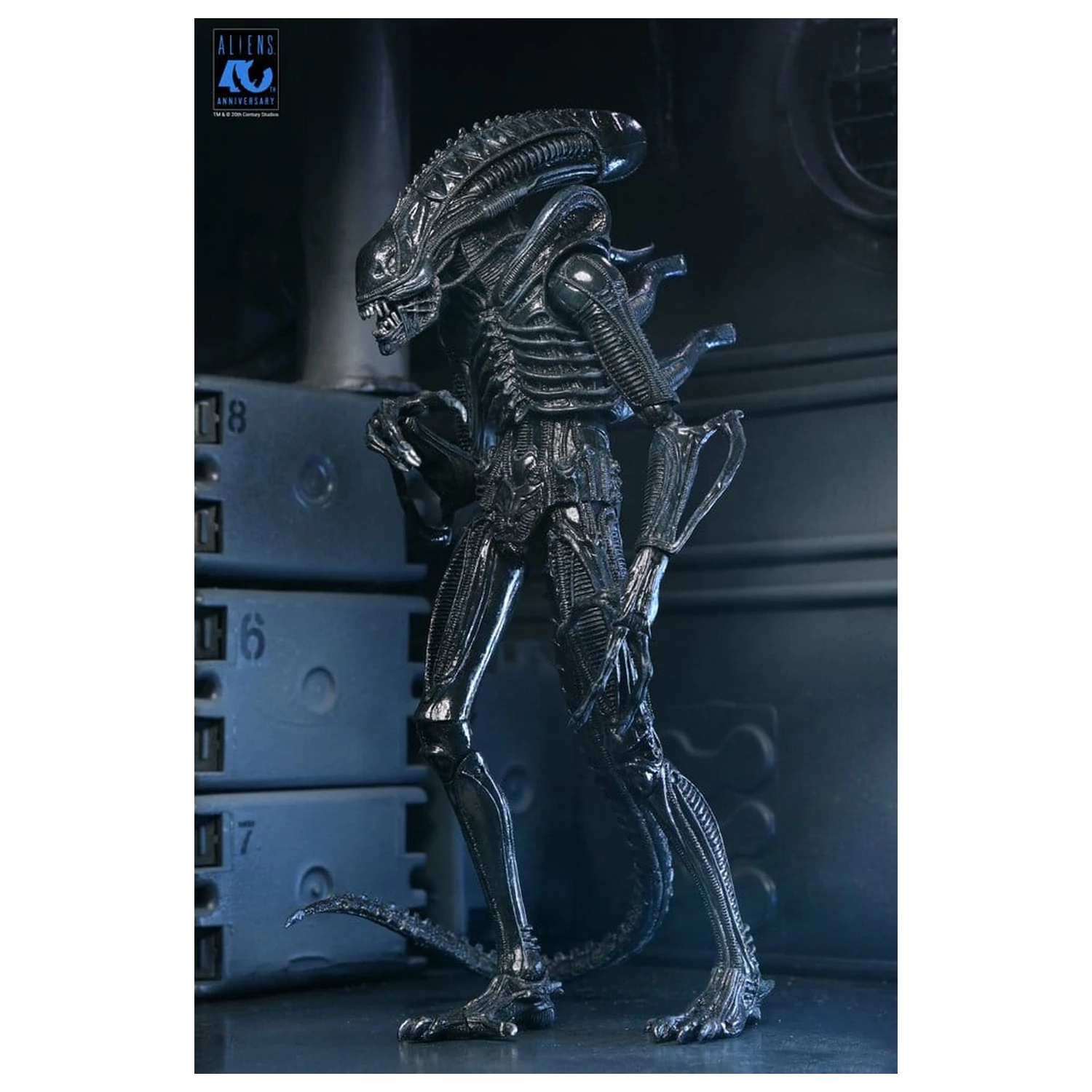 Aliens Ultimate Action Figure Warrior (1986) Xenomorph Black (40th Anniversary) 23 cm product photo