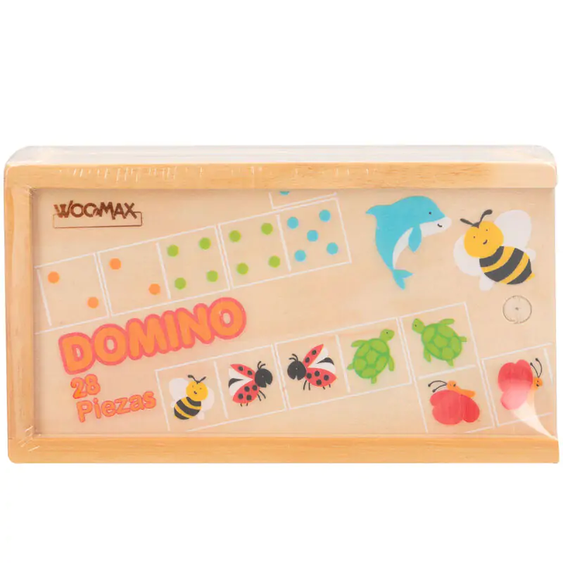 Animals dominoes wood 29pcs product photo