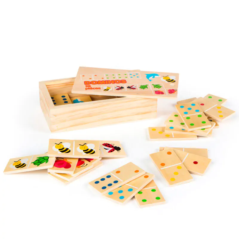 Animals dominoes wood 29pcs product photo