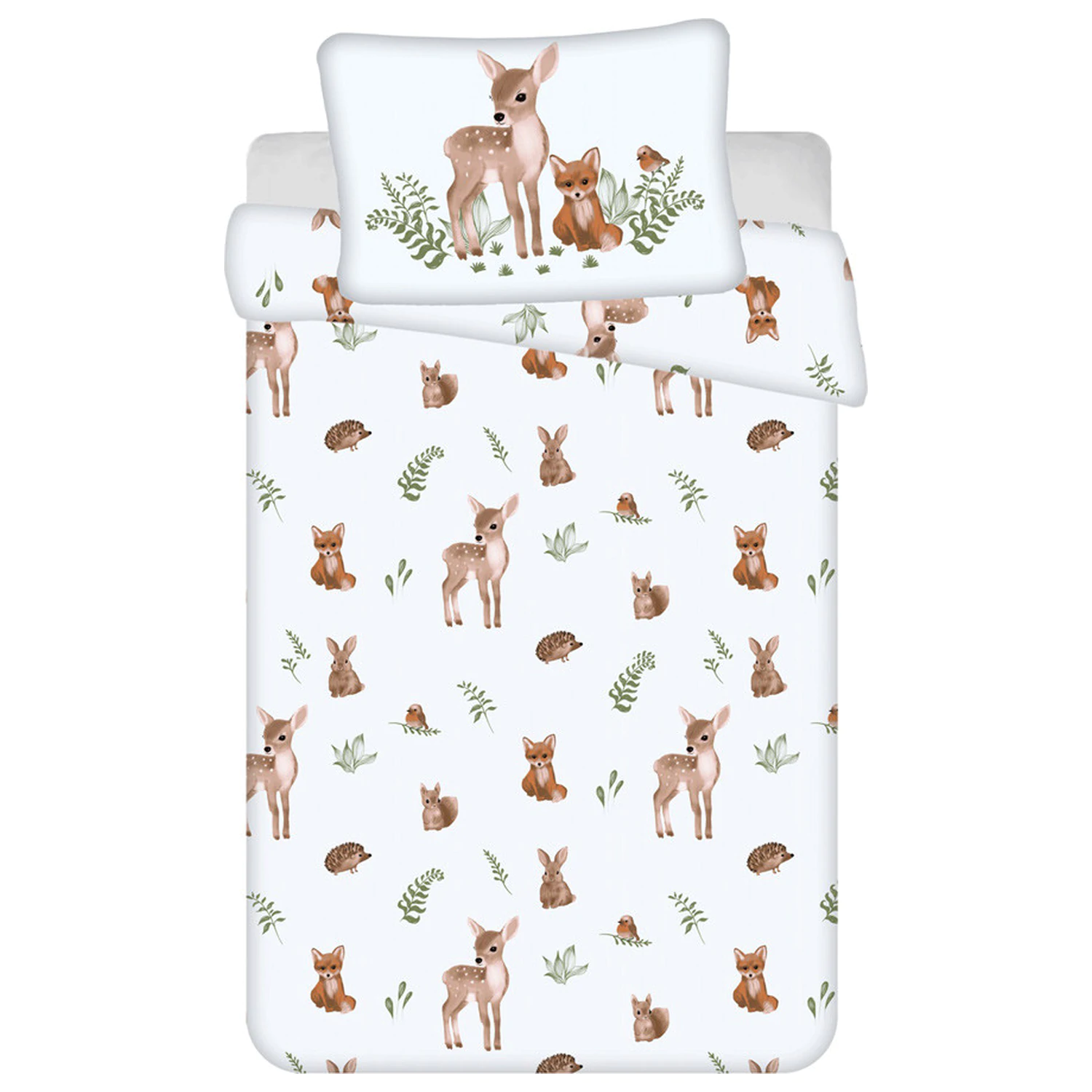 Animal Fawn & Fox Kids' Preschool Duvet Cover product photo