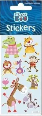 Animal sticker with silver embellishment product photo