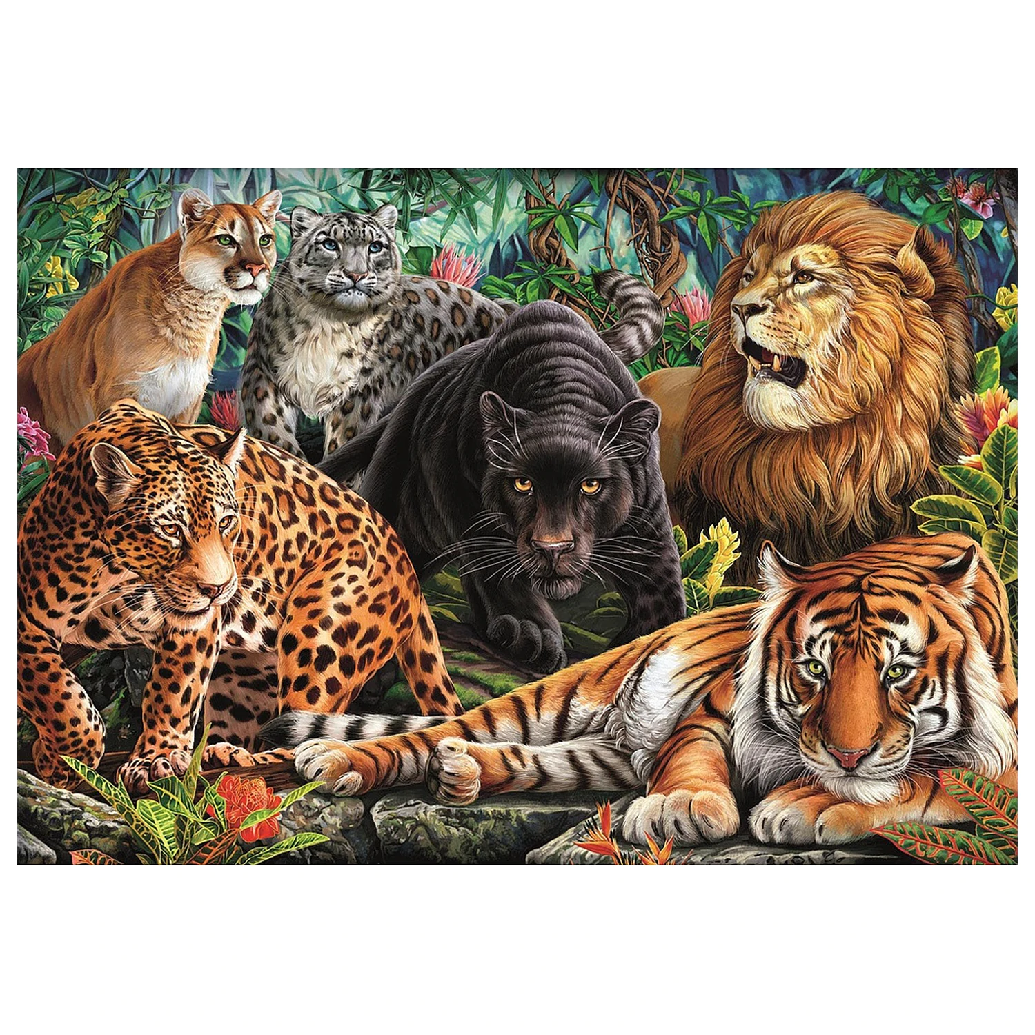 Animal Wild Cats 500-piece puzzle product photo